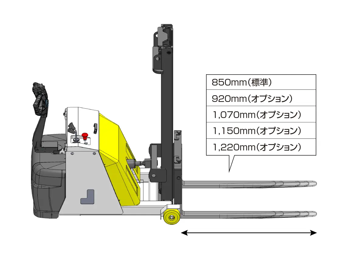 フォーク長さ