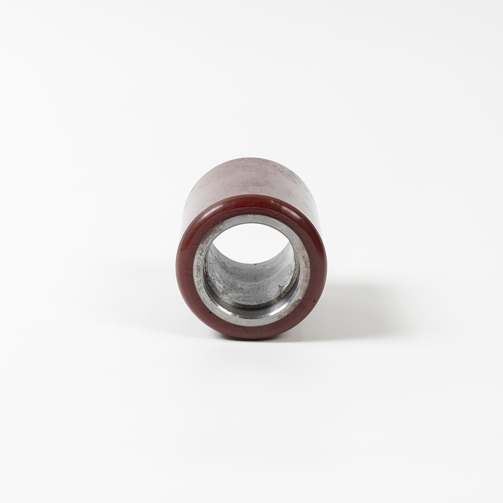 Steel core PU fork wheel 74*93